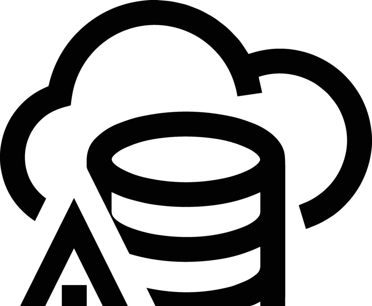 Cloud icon symbol vector image. Illustration of the hosting storage design image