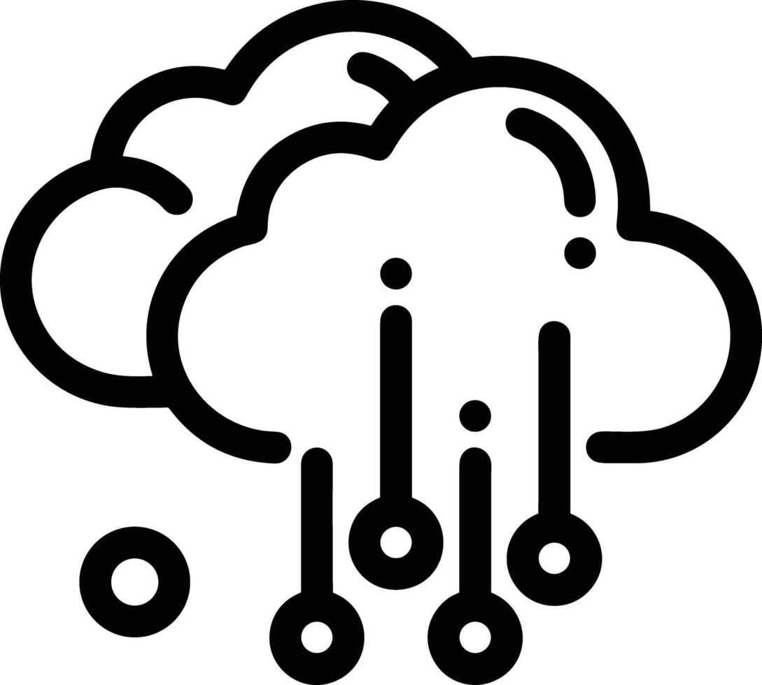 Cloud icon symbol vector image. Illustration of the hosting storage design image