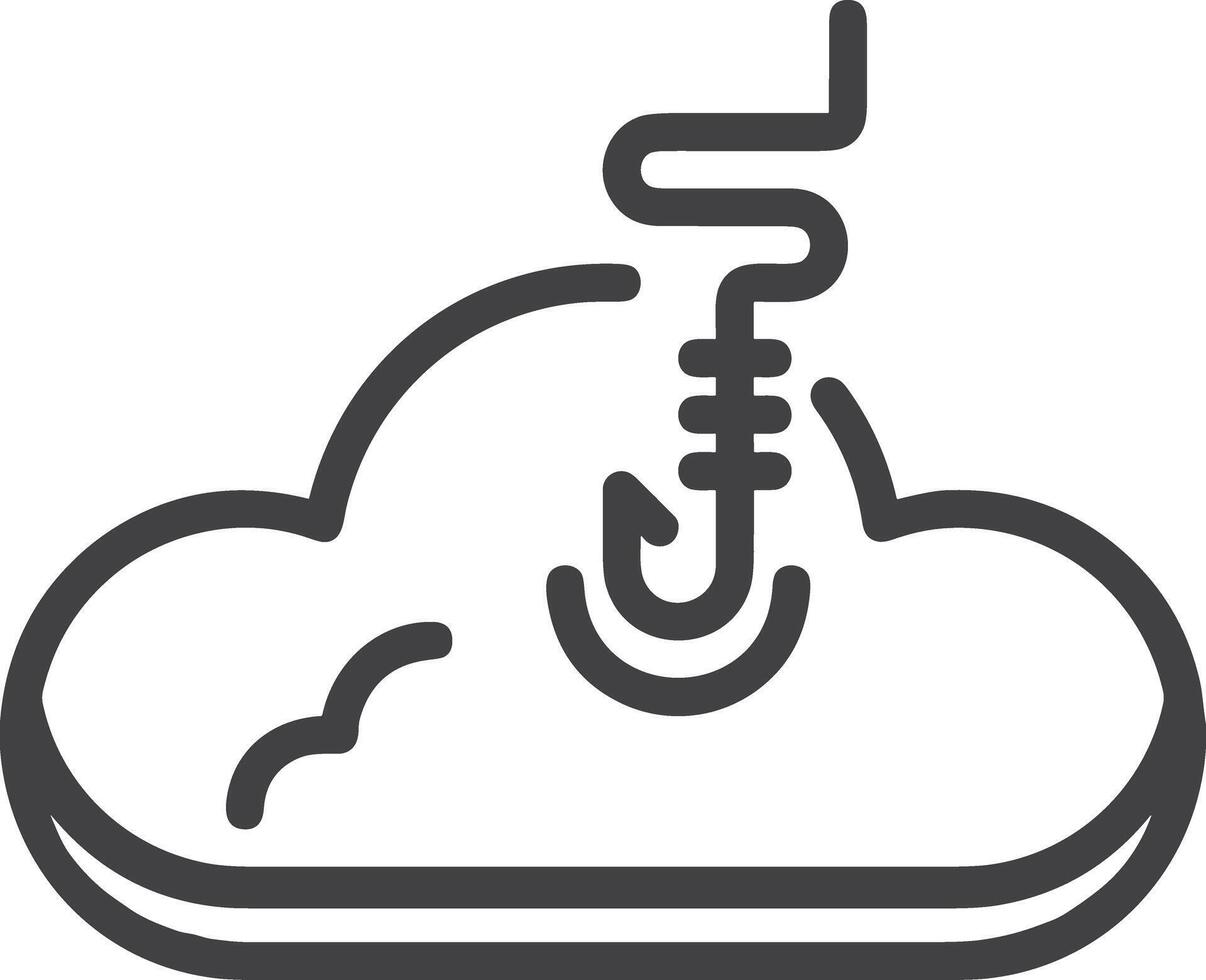 Cloud icon symbol vector image. Illustration of the hosting storage design image