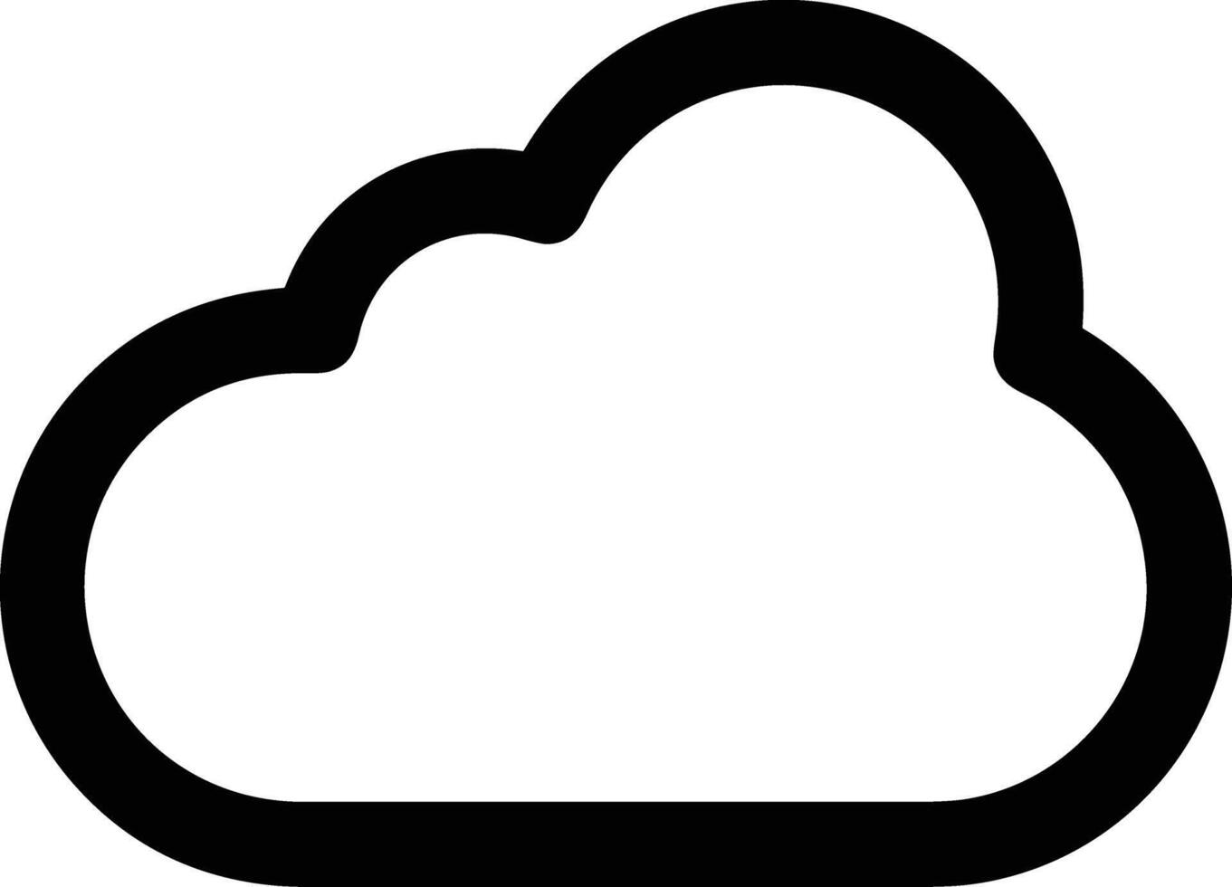 Cloud icon symbol vector image. Illustration of the hosting storage design image