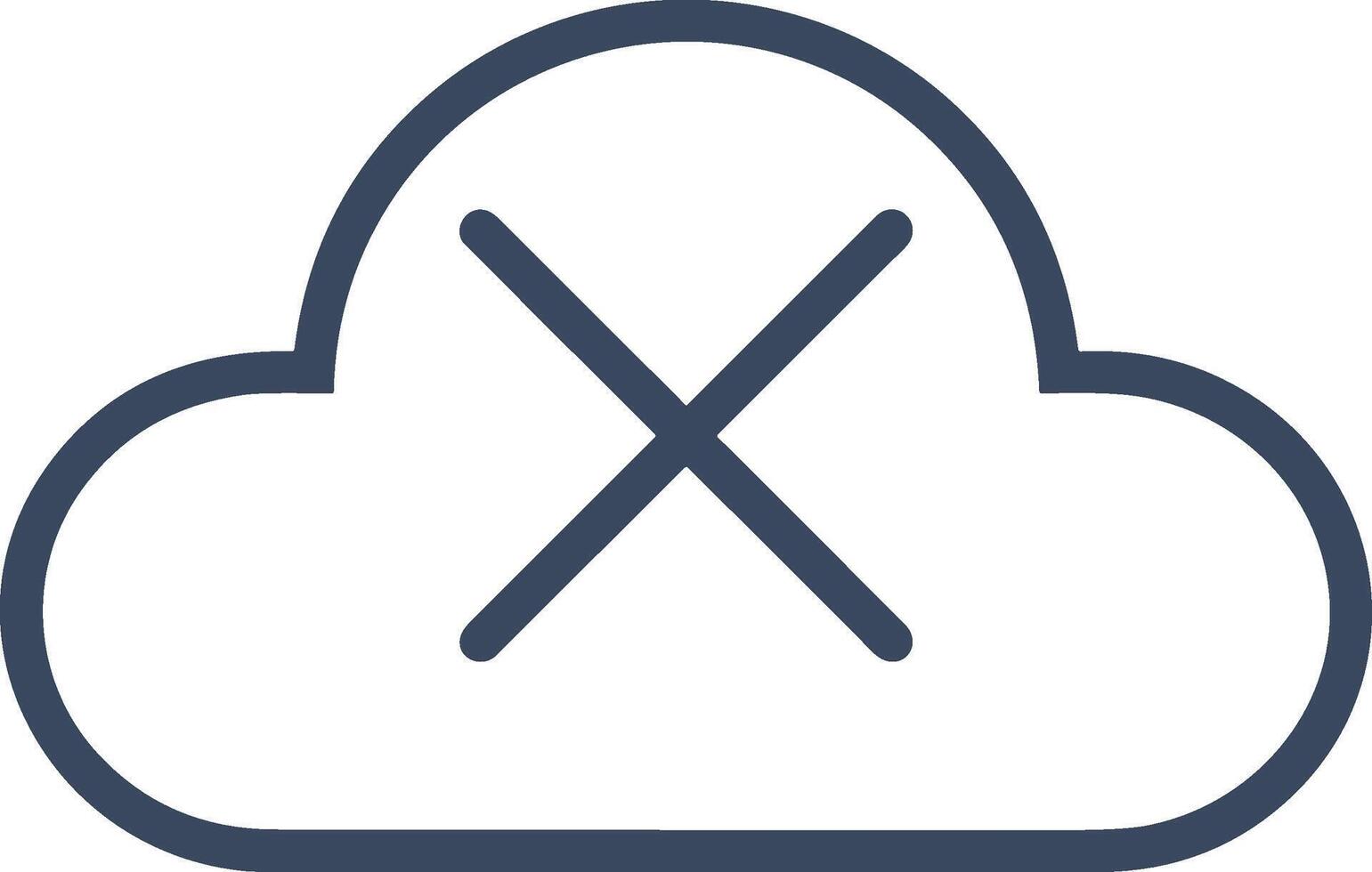 Cloud icon symbol vector image. Illustration of the hosting storage design image