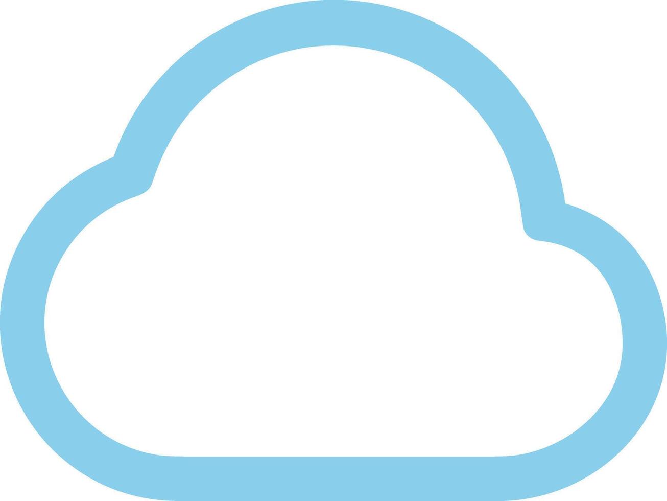 Cloud icon symbol vector image. Illustration of the hosting storage design image