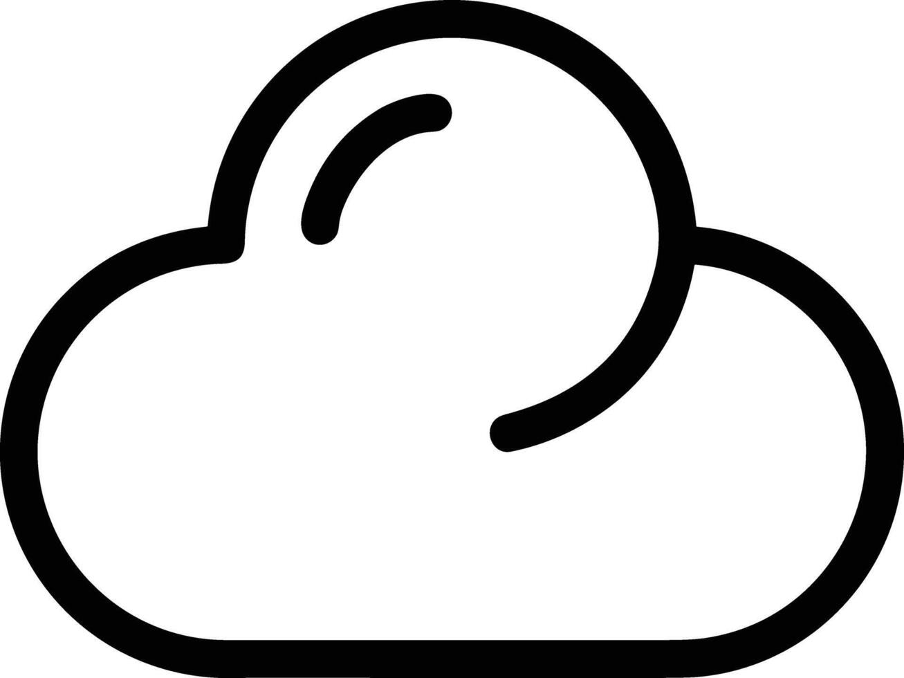 Cloud icon symbol vector image. Illustration of the hosting storage design image