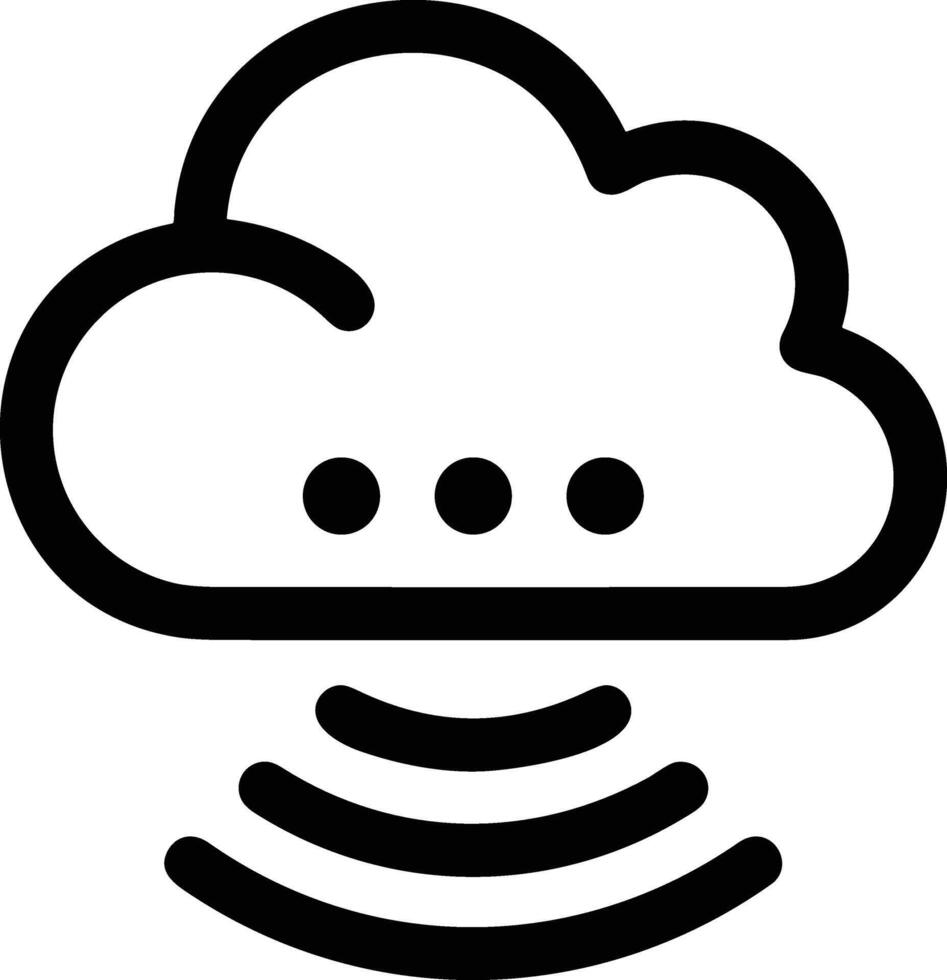 Cloud icon symbol vector image. Illustration of the hosting storage design image