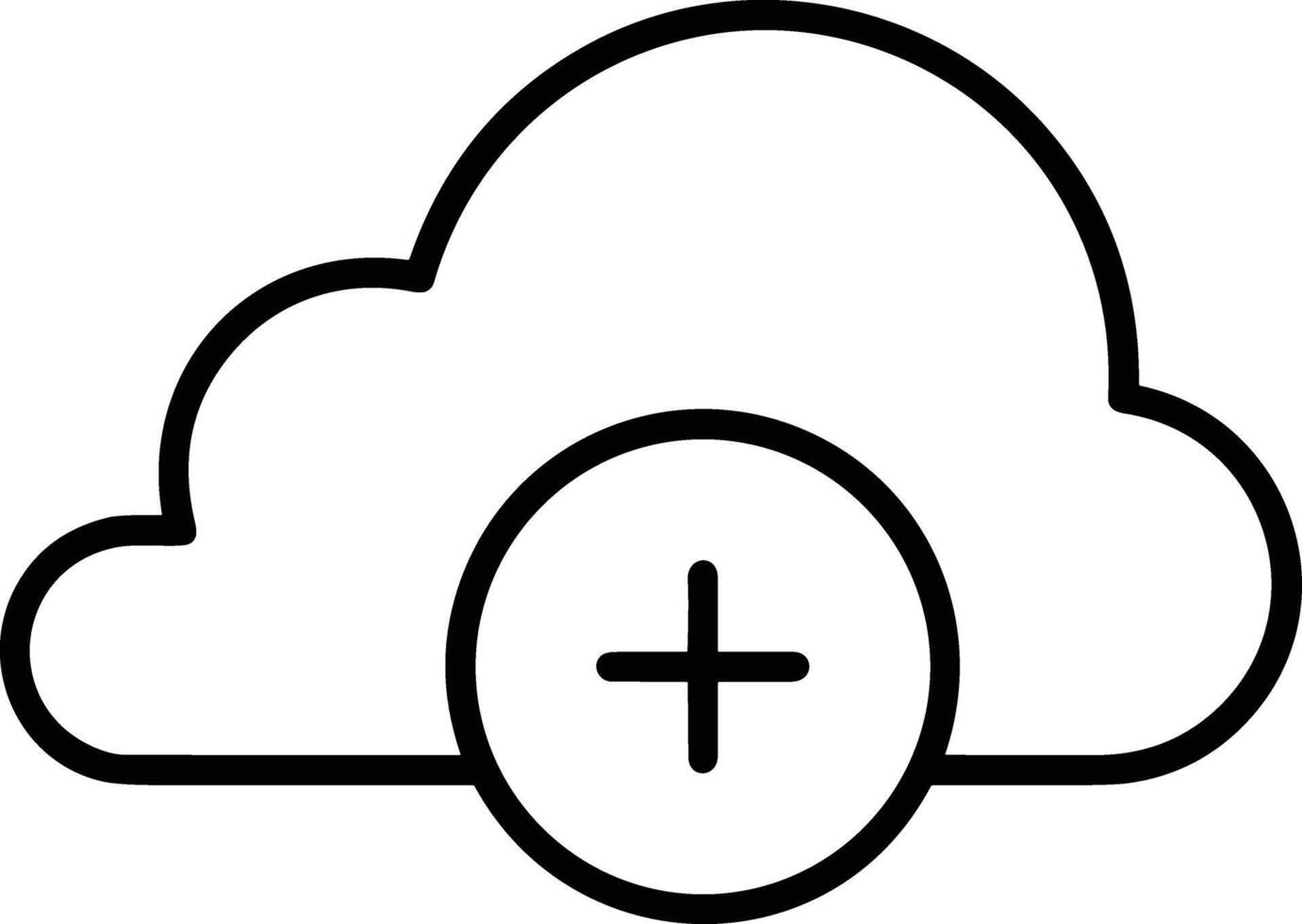 Cloud icon symbol vector image. Illustration of the hosting storage design image