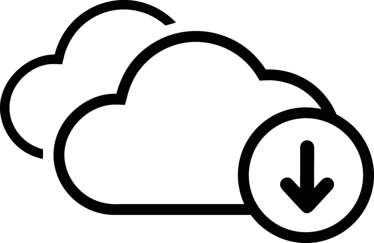 Cloud icon symbol vector image. Illustration of the hosting storage design image