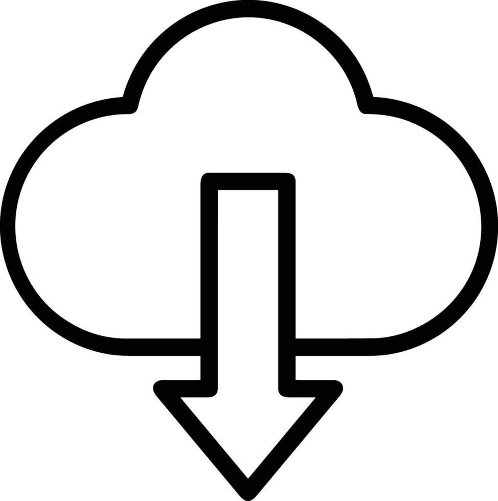 Cloud icon symbol vector image. Illustration of the hosting storage design image