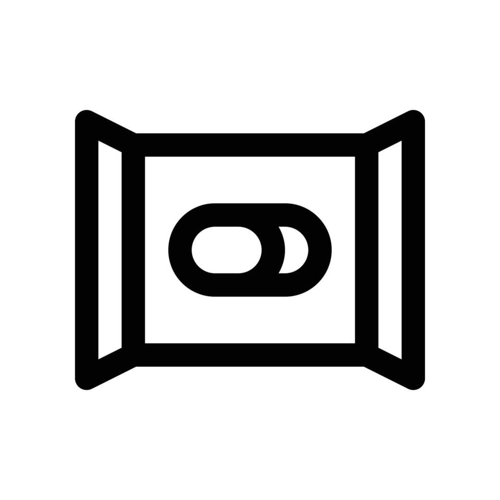 wet wipes icon. vector line icon for your website, mobile, presentation, and logo design.