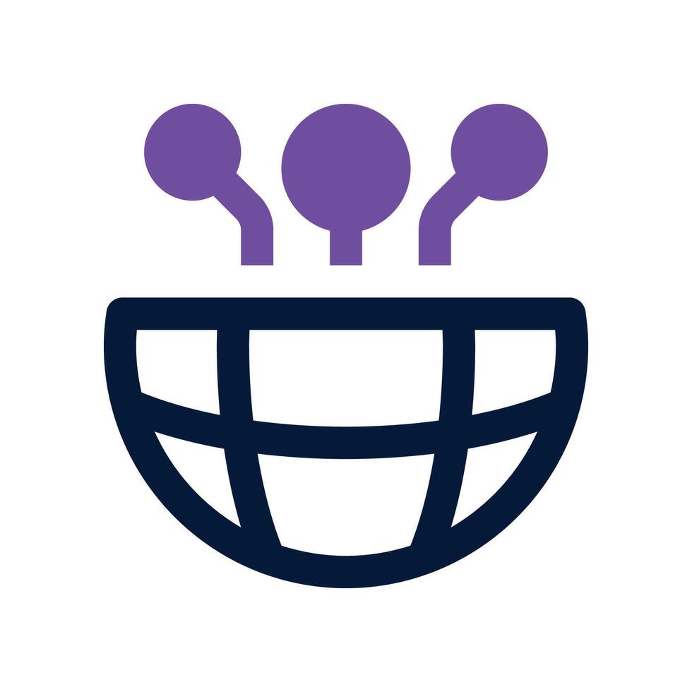 internet icon. vector dual tone icon for your website, mobile, presentation, and logo design.