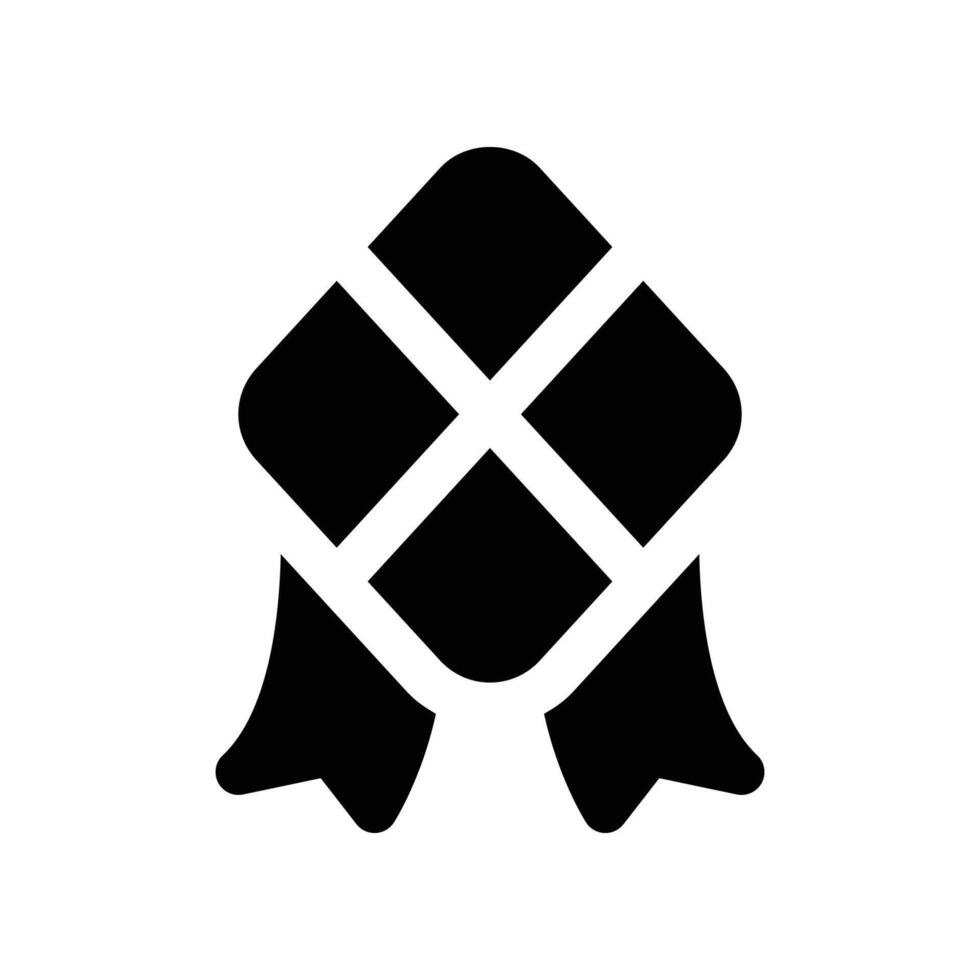 ketupat icon. vector glyph icon for your website, mobile, presentation, and logo design.