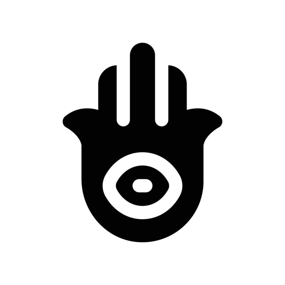 hamsa icon. vector glyph icon for your website, mobile, presentation, and logo design.