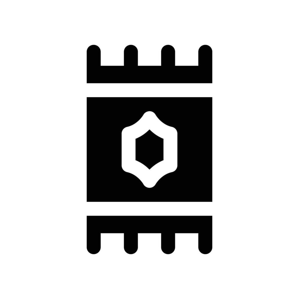 sajadah icon. vector glyph icon for your website, mobile, presentation, and logo design.