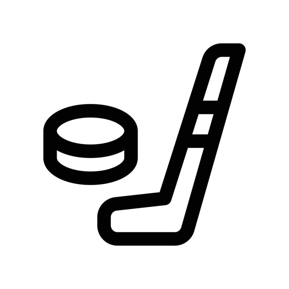 ice hockey icon. vector line icon for your website, mobile, presentation, and logo design.