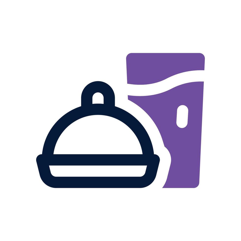 meal icon. vector dual tone icon for your website, mobile, presentation, and logo design.