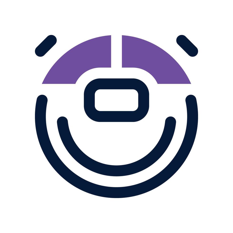 robot vacuum icon. vector dual tone icon for your website, mobile, presentation, and logo design.
