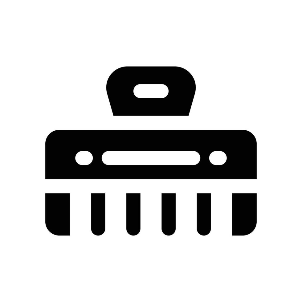 hair clip icon. vector glyph icon for your website, mobile, presentation, and logo design.