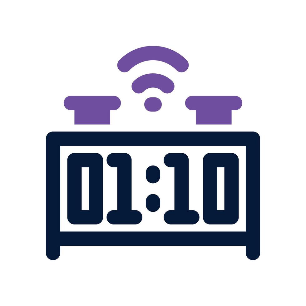 digital clock icon. vector dual tone icon for your website, mobile, presentation, and logo design.