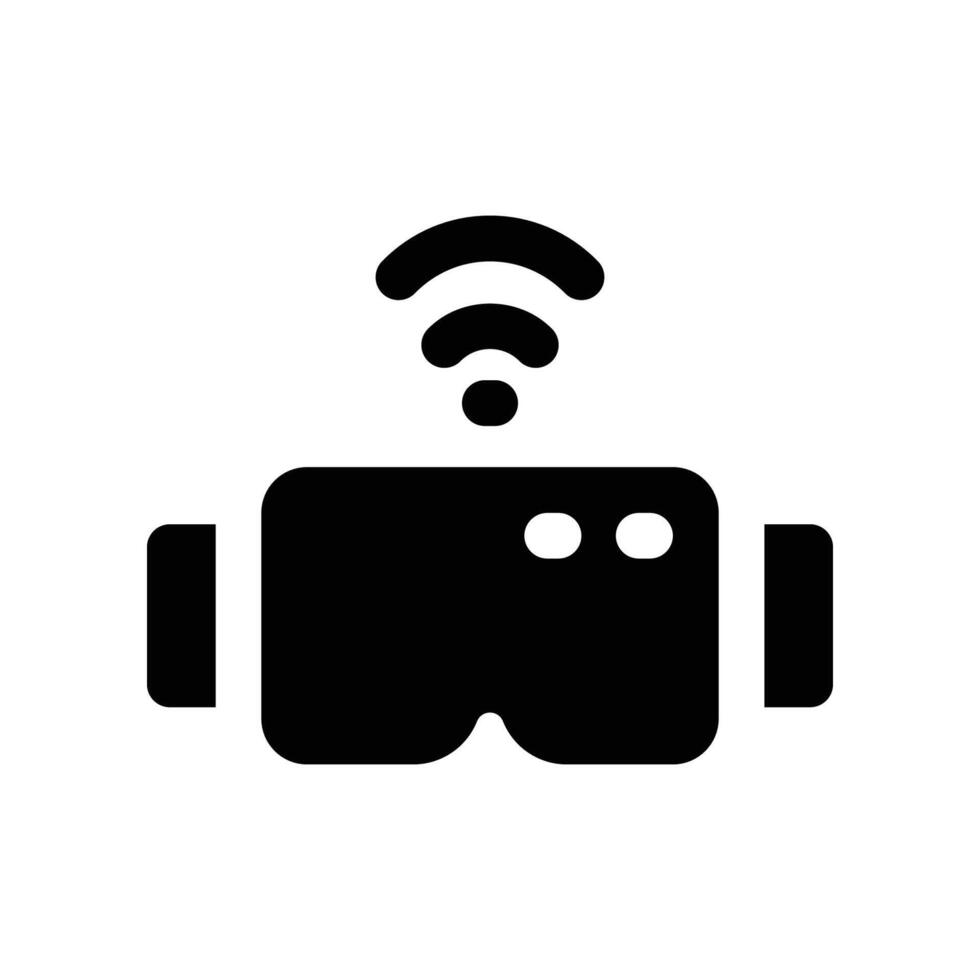 vr glasses icon. vector glyph icon for your website, mobile, presentation, and logo design.