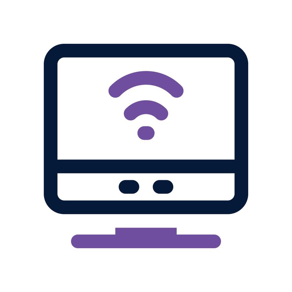 monitor icon. vector dual tone icon for your website, mobile, presentation, and logo design.