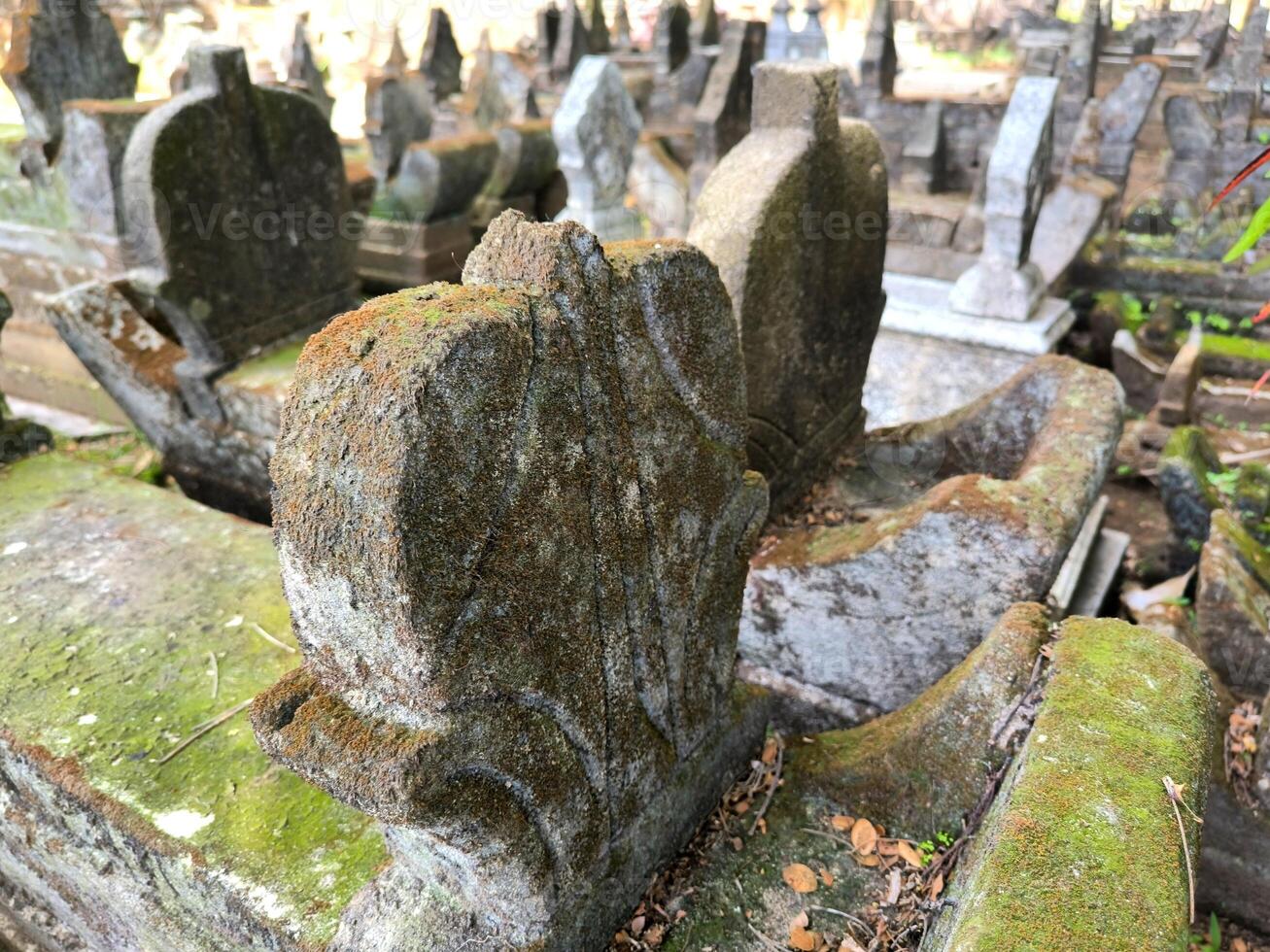 Ancient tombs on the Indonesian island of Java photo