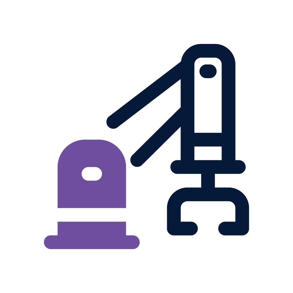 robot arm icon. vector dual tone icon for your website, mobile, presentation, and logo design.