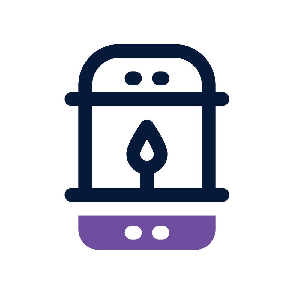 lantern icon. vector dual tone icon for your website, mobile, presentation, and logo design.