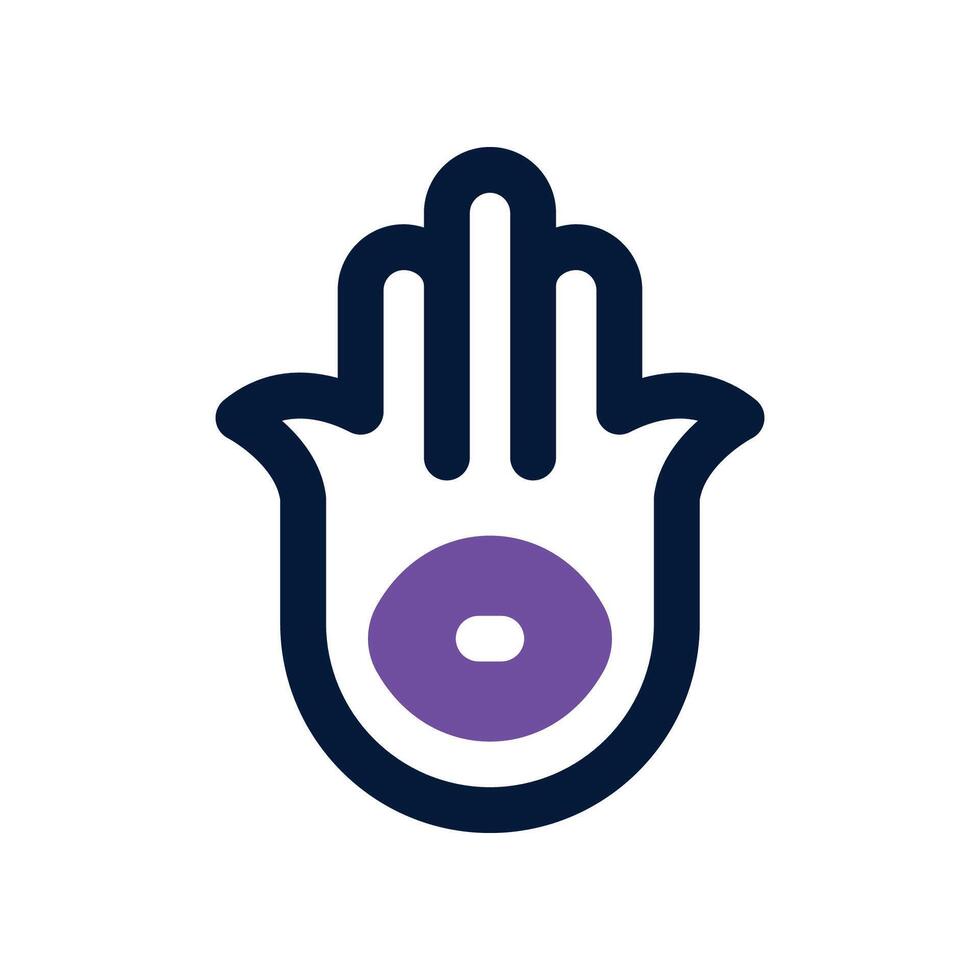 hamsa icon. vector dual tone icon for your website, mobile, presentation, and logo design.