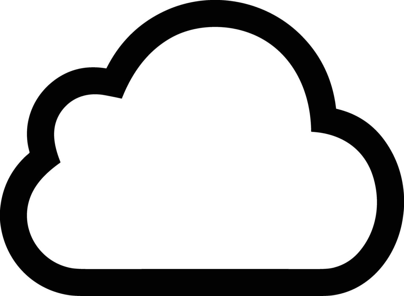 Cloud icon symbol vector image. Illustration of the hosting storage design image