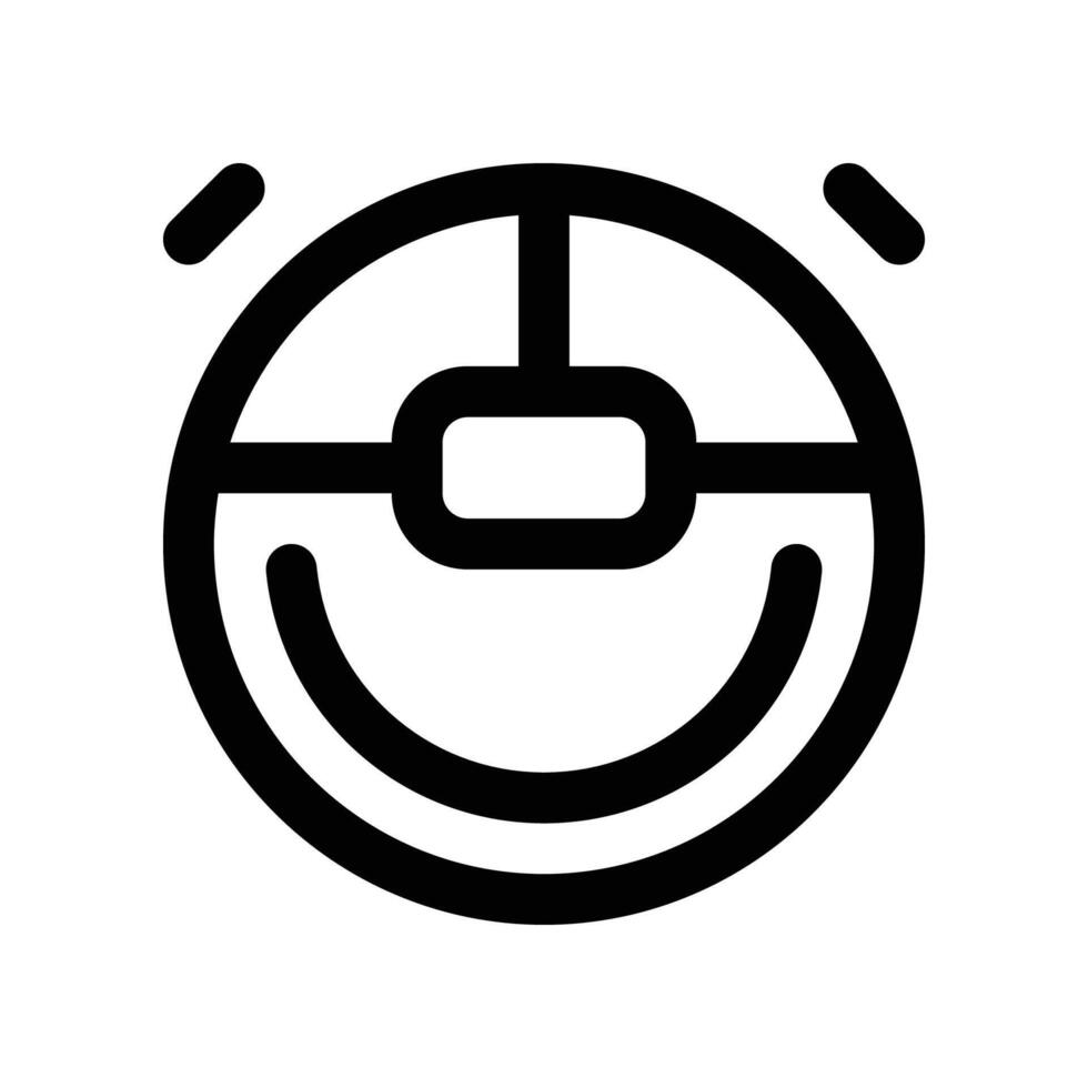 robot vacuum icon. vector line icon for your website, mobile, presentation, and logo design.