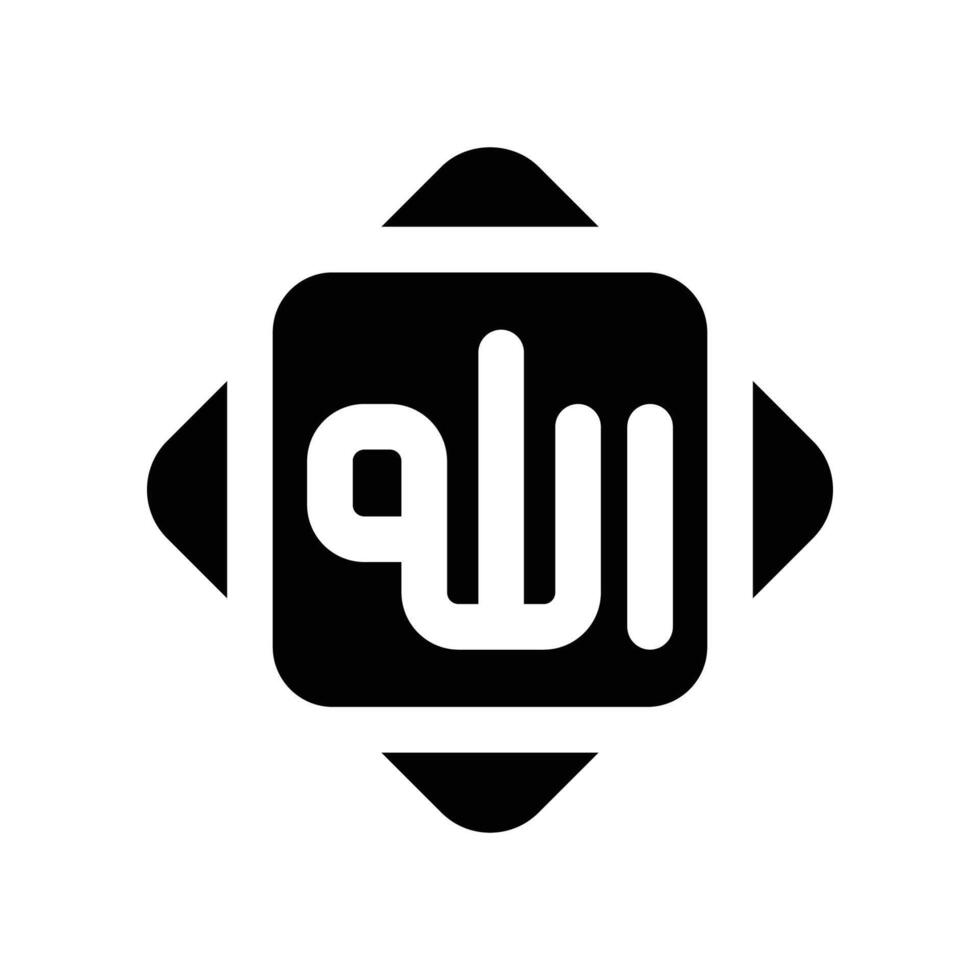 islam icon. vector glyph icon for your website, mobile, presentation, and logo design.