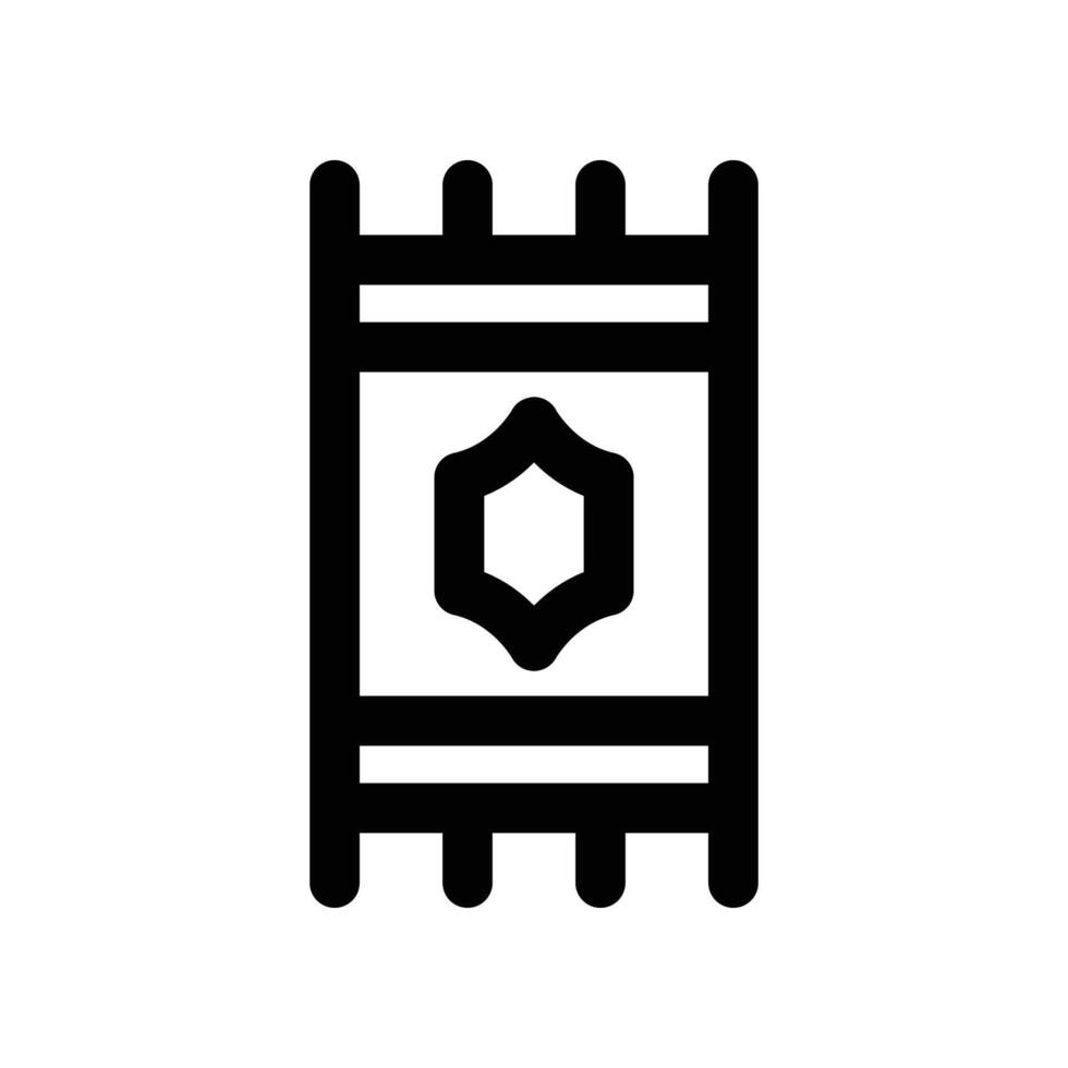 sajadah icon. vector line icon for your website, mobile, presentation, and logo design.