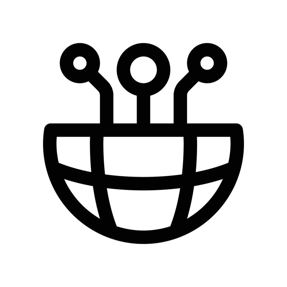 internet icon. vector line icon for your website, mobile, presentation, and logo design.