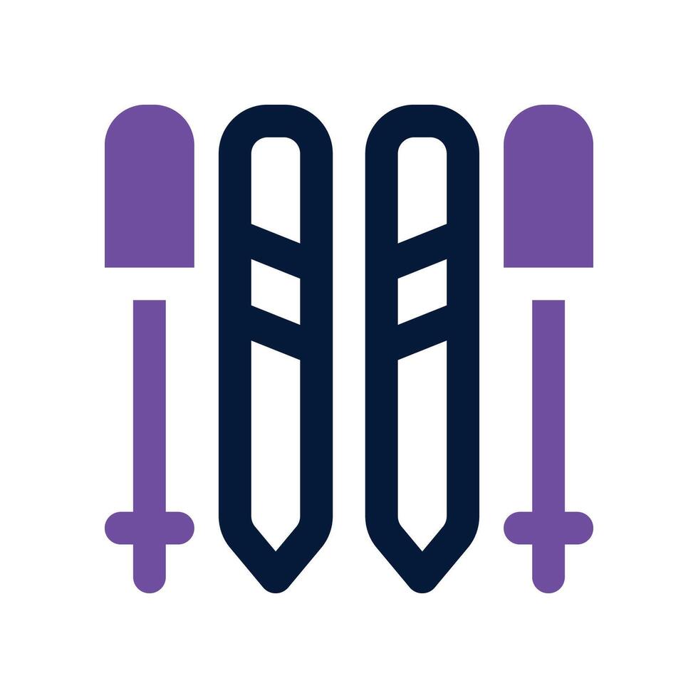 ice ski icon. vector dual tone icon for your website, mobile, presentation, and logo design.