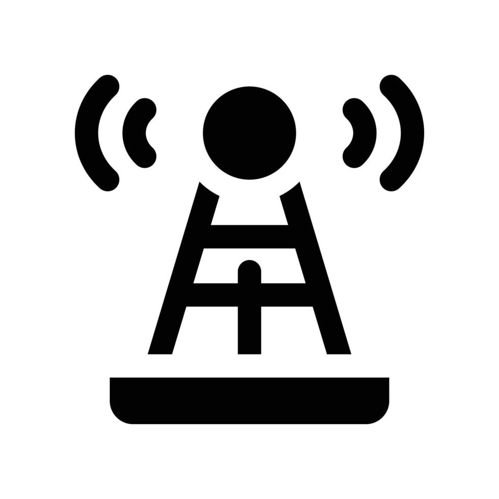 antenna icon. vector glyph icon for your website, mobile, presentation, and logo design.