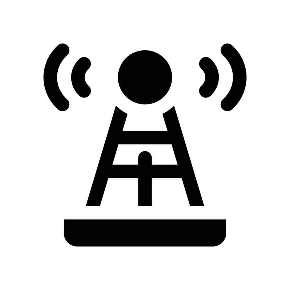 antenna icon. vector glyph icon for your website, mobile, presentation, and logo design.