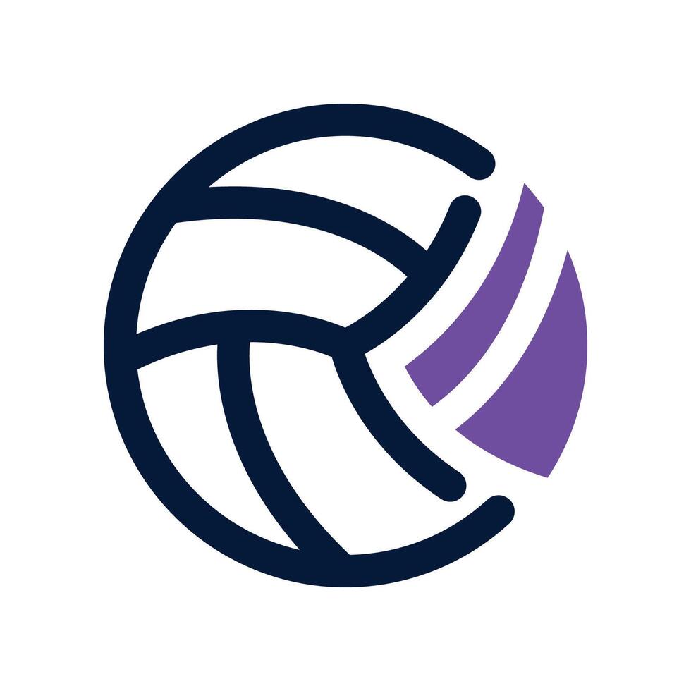 volleyball icon. vector dual tone icon for your website, mobile, presentation, and logo design.