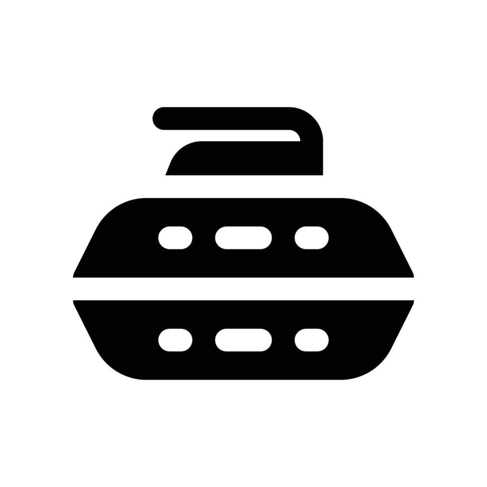 curling icon. vector glyph icon for your website, mobile, presentation, and logo design.