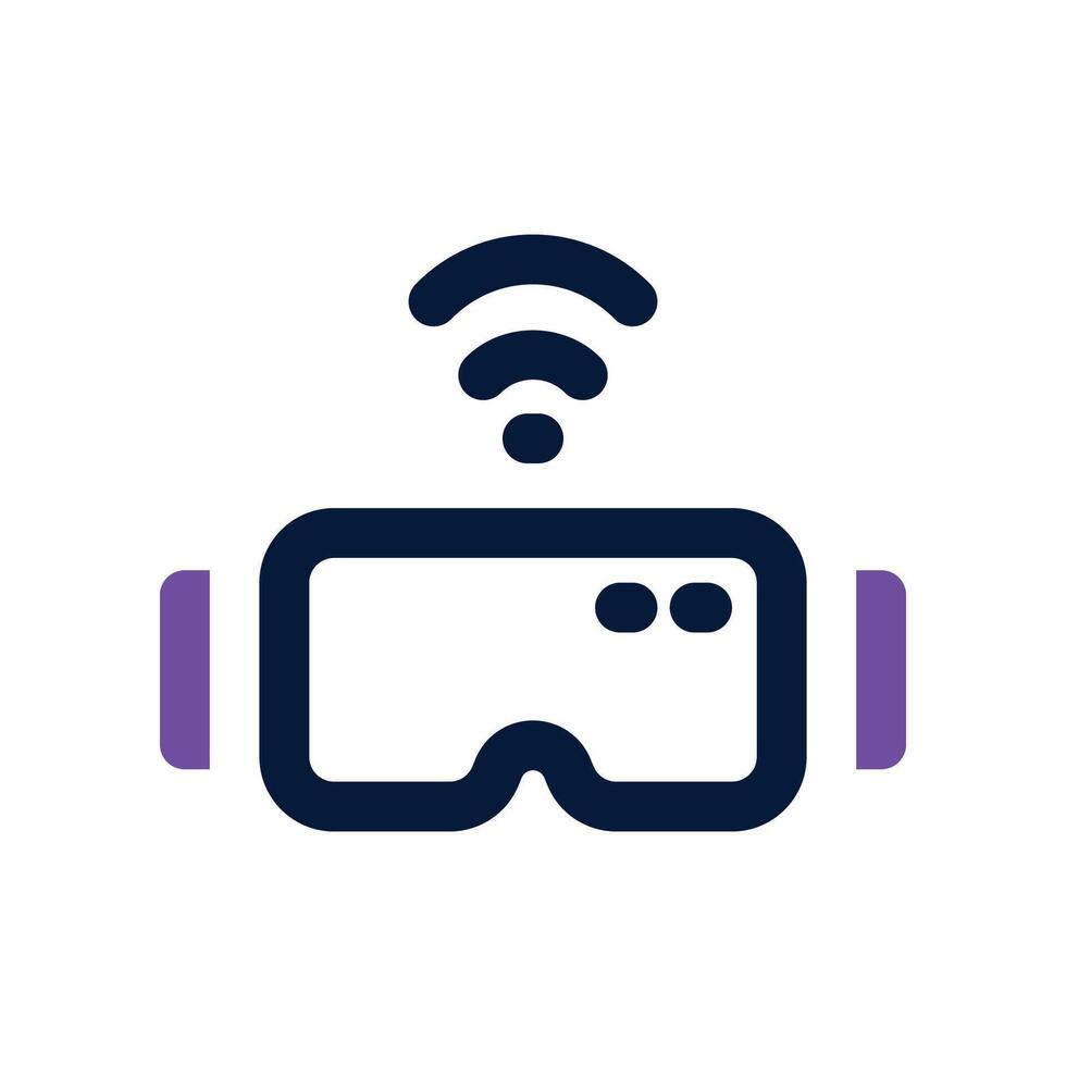 vr glasses icon. vector dual tone icon for your website, mobile, presentation, and logo design.