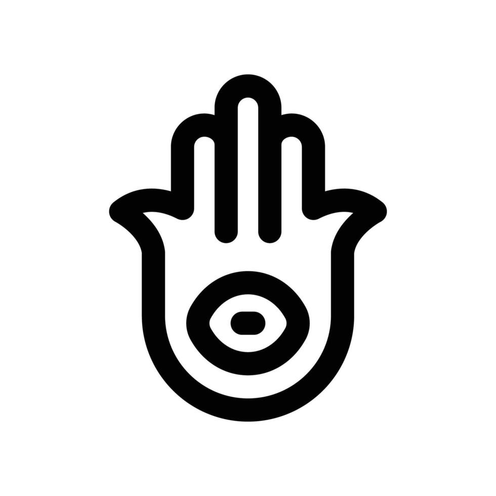 hamsa icono. vector línea icono para tu sitio web, móvil, presentación, y logo diseño.