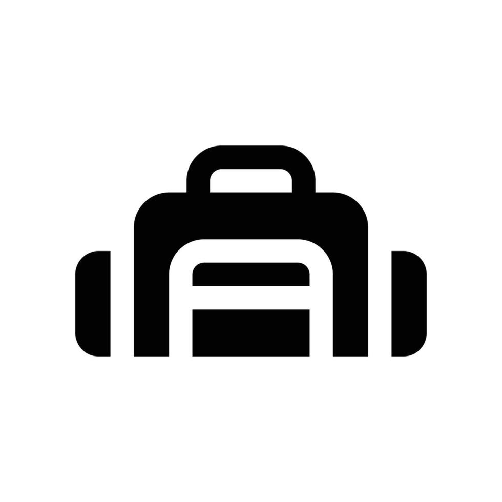 sport bag icon. vector glyph icon for your website, mobile, presentation, and logo design.