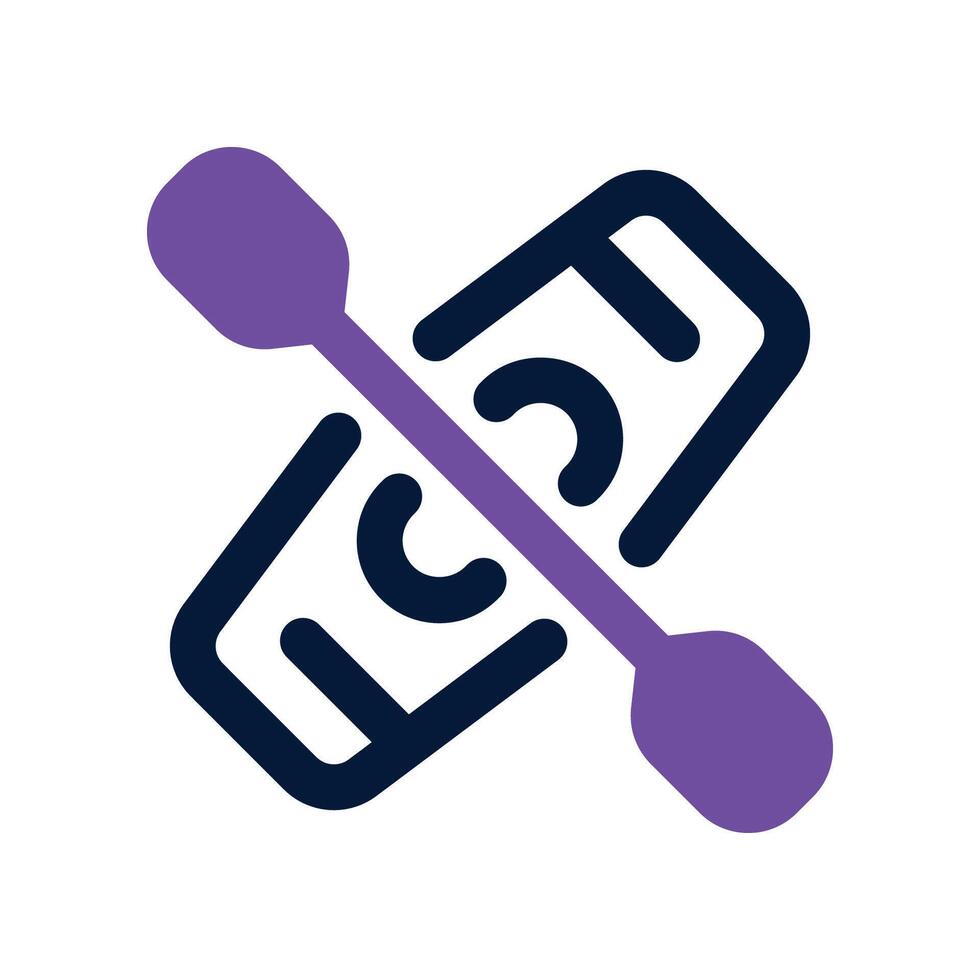 canoe icon. vector dual tone icon for your website, mobile, presentation, and logo design.