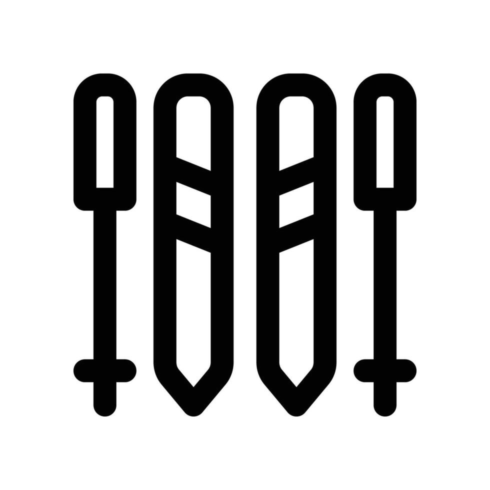 ice ski icon. vector line icon for your website, mobile, presentation, and logo design.
