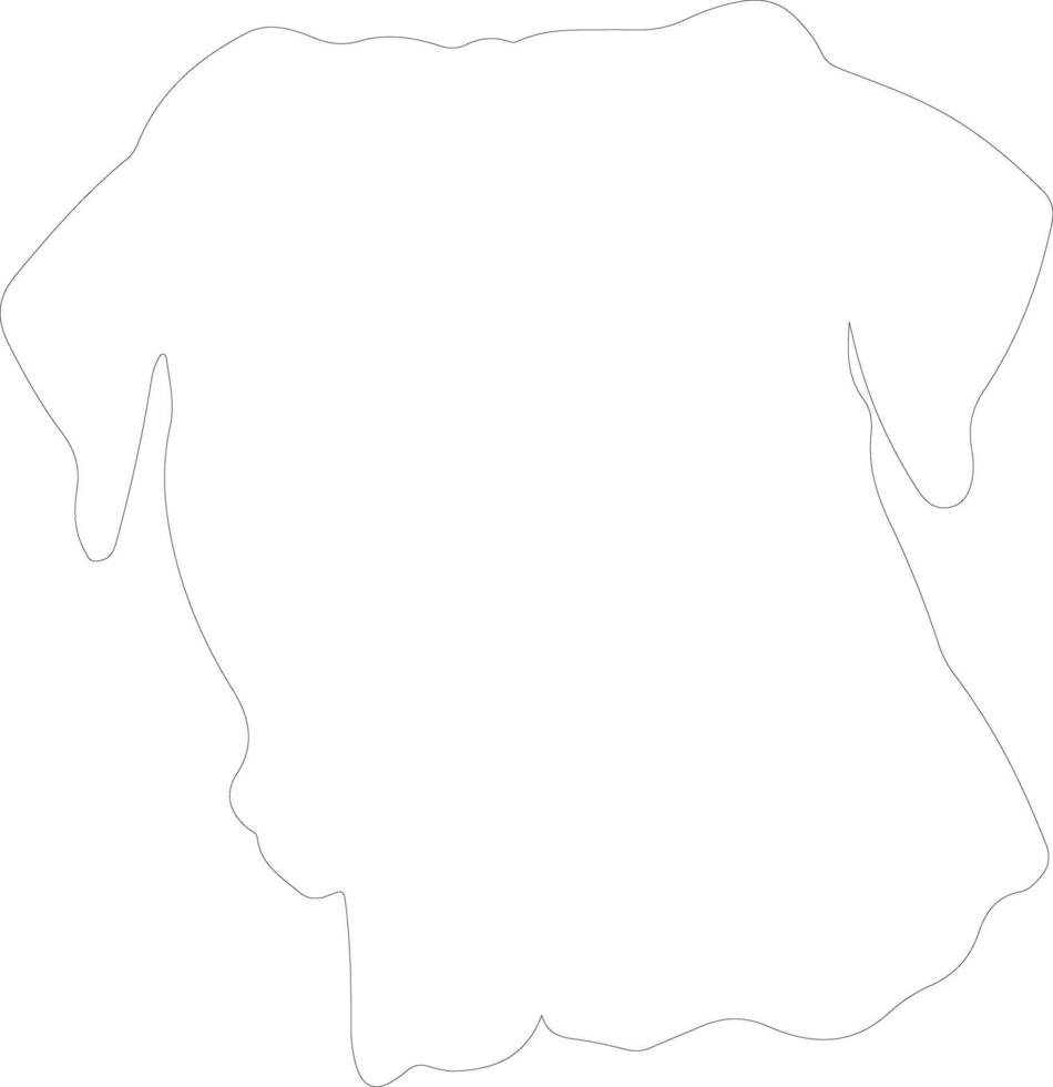 Cane Corso  outline silhouette vector