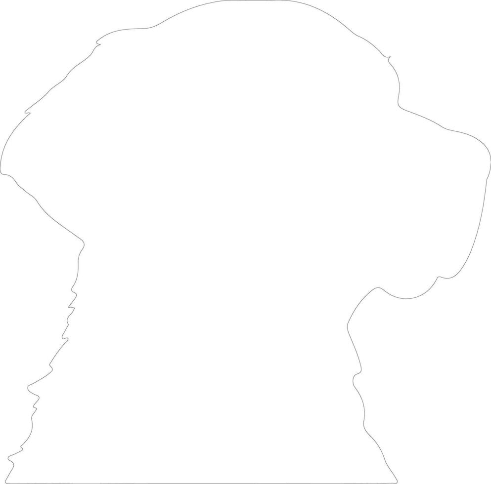 Chesapeake Bay Retriever  outline silhouette vector