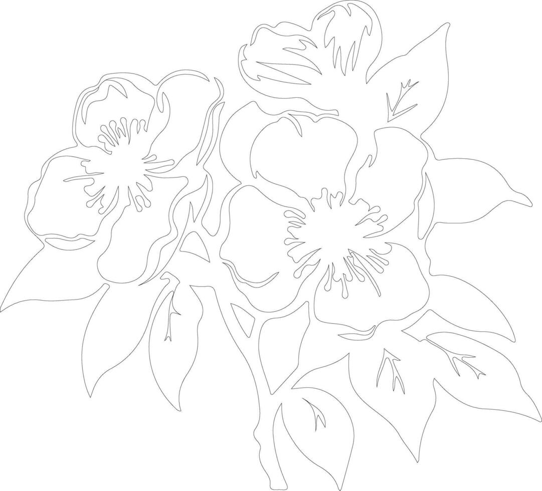 AI generated mock orange  outline silhouette vector