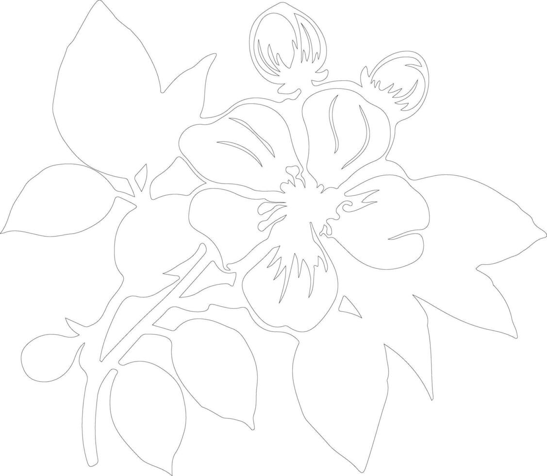 AI generated mock orange  outline silhouette vector