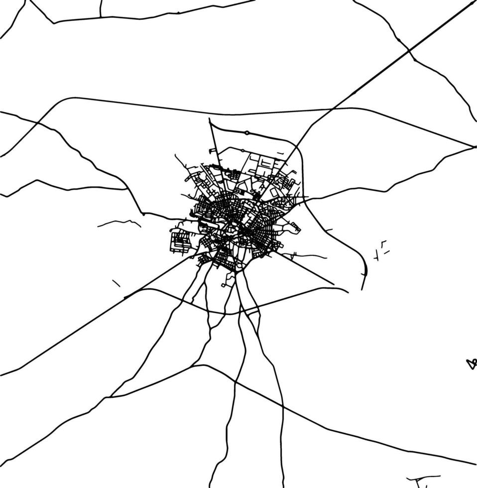 silueta mapa de andría Italia. vector