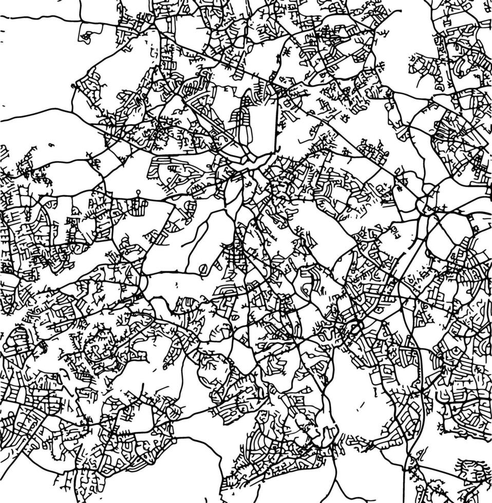silueta mapa de dudley unido Reino. vector