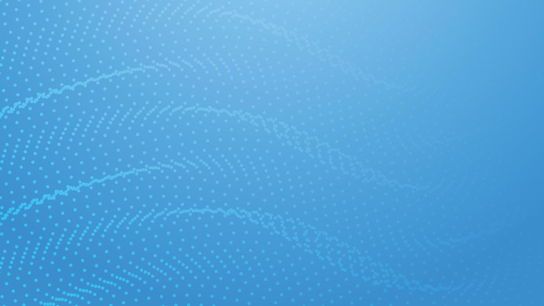 abstract blue background with flow dots pattern with copy space vector
