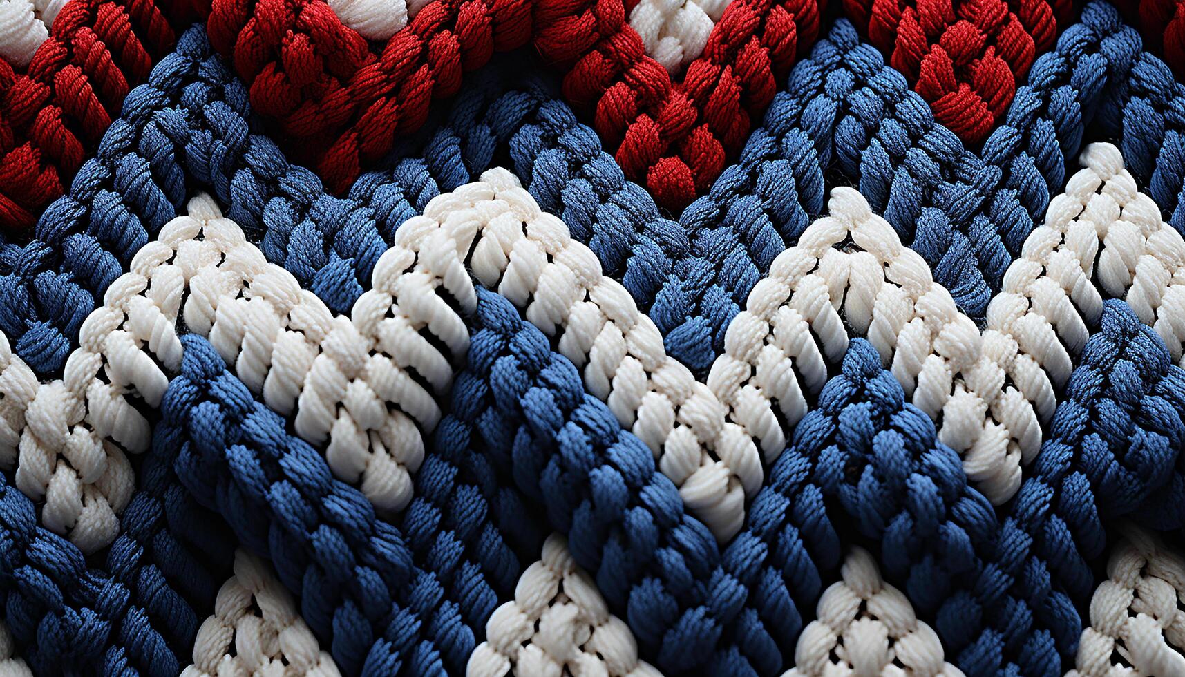 AI generated Woven wool sailor fashion, abstract design, striped sailing ship generated by AI photo